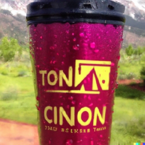 You can use the following image as the main image for your blog post: a close-up of a custom tumbler with a unique design and branding, being used by a satisfied customer while they are in the outdoors. The image should be eye-catching and vibrant, showcasing the creative possibilities of custom tumblers, as well as the joy and satisfaction that comes with owning one. Additionally, the image should convey the message that a custom tumbler business is a rewarding and fulfilling venture, with potential for both personal and professional success.